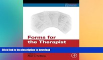 READ BOOK  Forms for the Therapist (Practical Resources for the Mental Health Professional)  BOOK