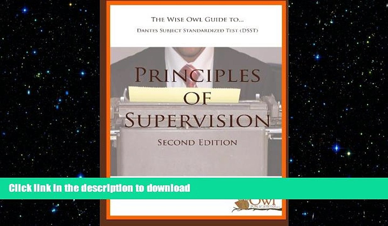 FAVORITE BOOK  The Wise Owl Guide To... Dantes Subject Standardized Test (DSST) Principles of