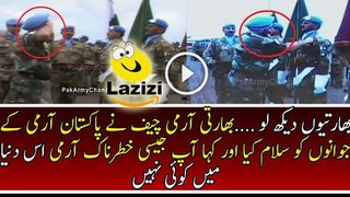 Indian Army Chief Accepted and Giving Salute to Pakistan Army - latest news 2016