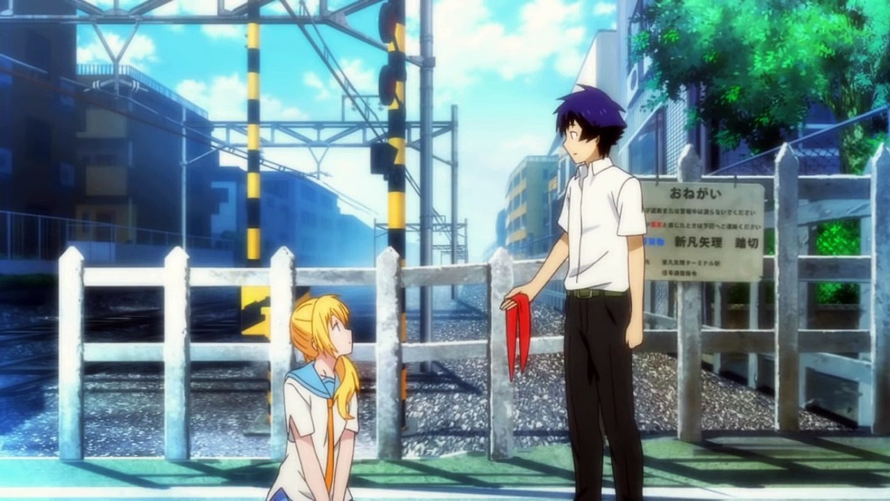 Nisekoi Ichijo Raku Finds Kirisaki Chitoge's Lost Ribbon