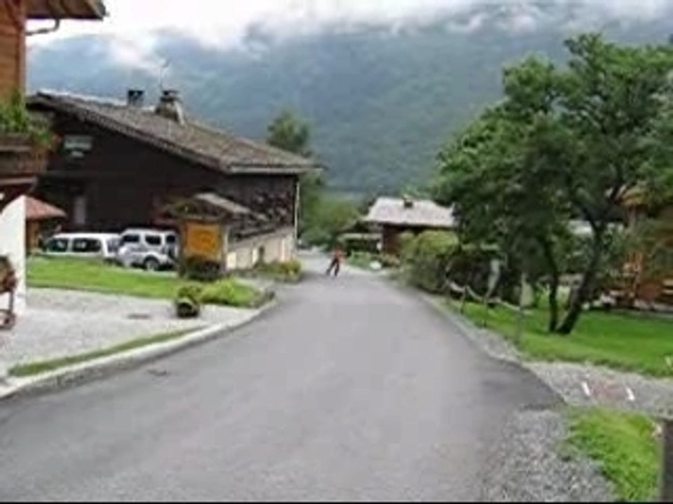 montée roller à Chamonix