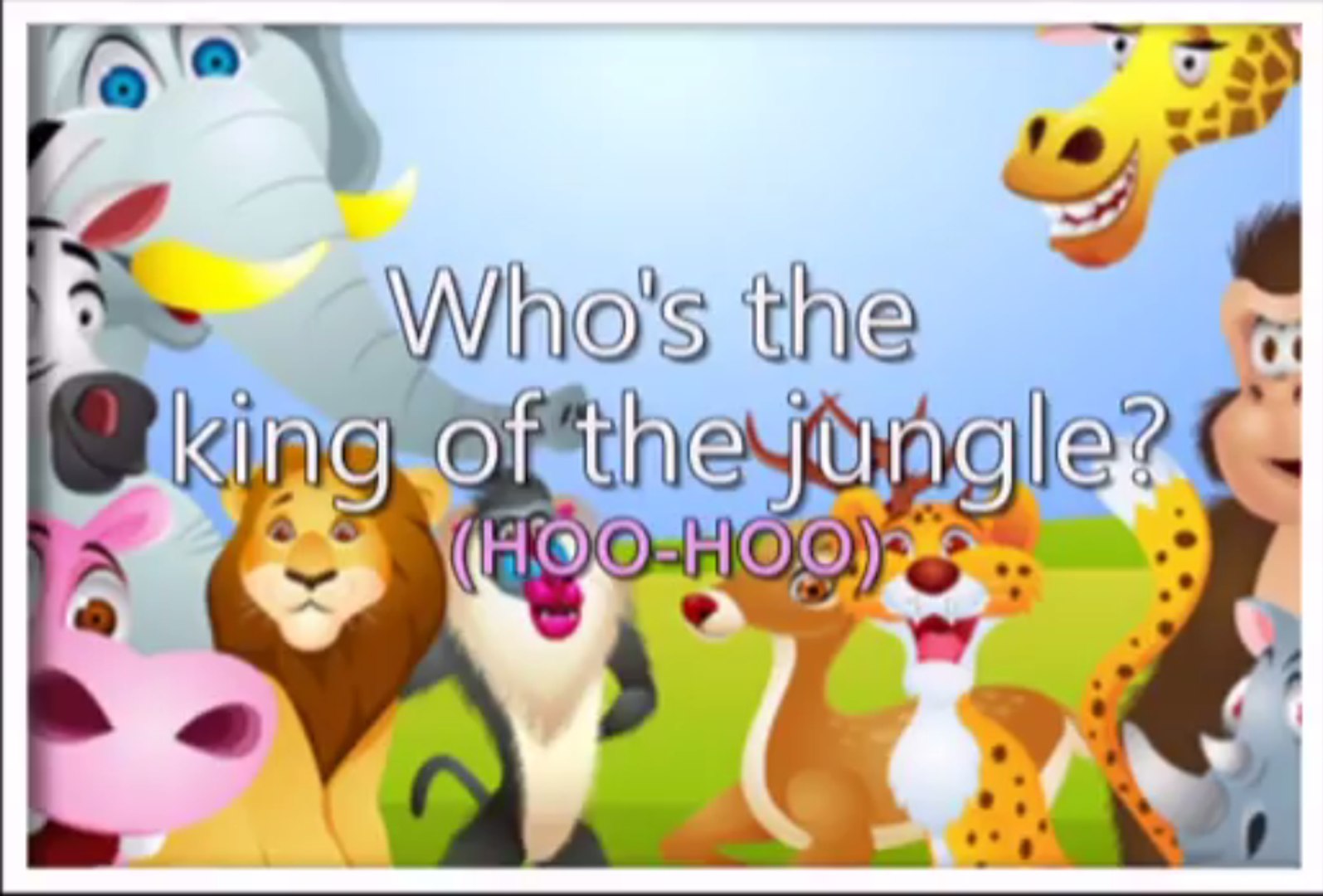 Who Is The King Of The Jungle Video Dailymotion