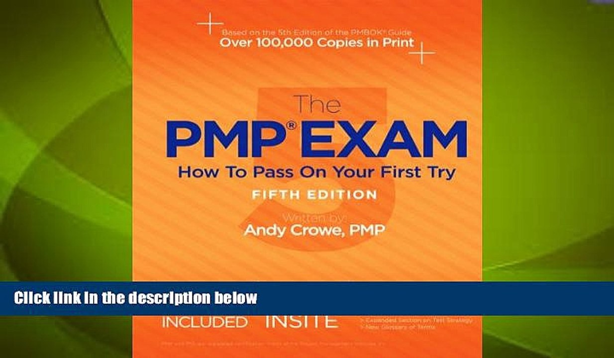 Big Deals  The PMP Exam: How to Pass on Your First Try, Fifth Edition  Free Full Read Best Seller