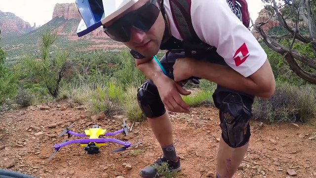 Terrifying MTB Trail Ride With Aaron Chase and a GPS-Tracking Drone