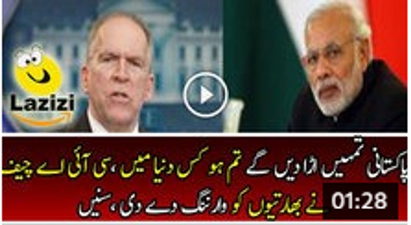 Pakistan Will Finish India in No Time - CIA Cheif