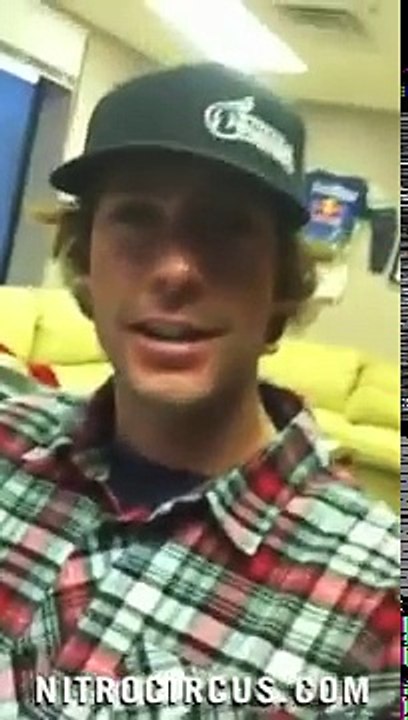 Travis Pastrana Filling out NASCAR Application