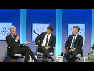 New York - Renzi al Panel Discussion della Clinton Global Initiative (19.09.16)