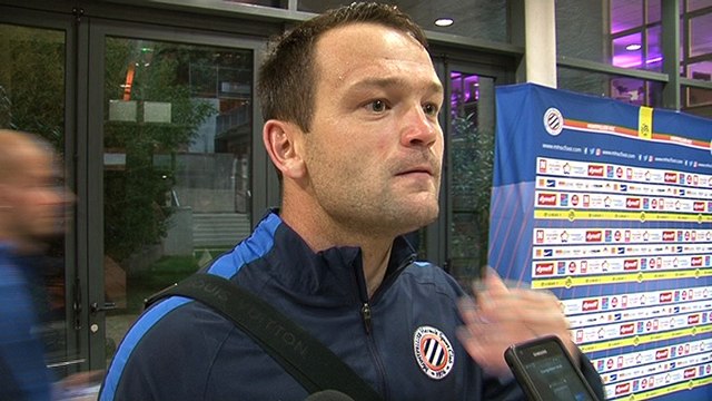 Geoffrey Jourdren après MHSC 0-1 FC Metz