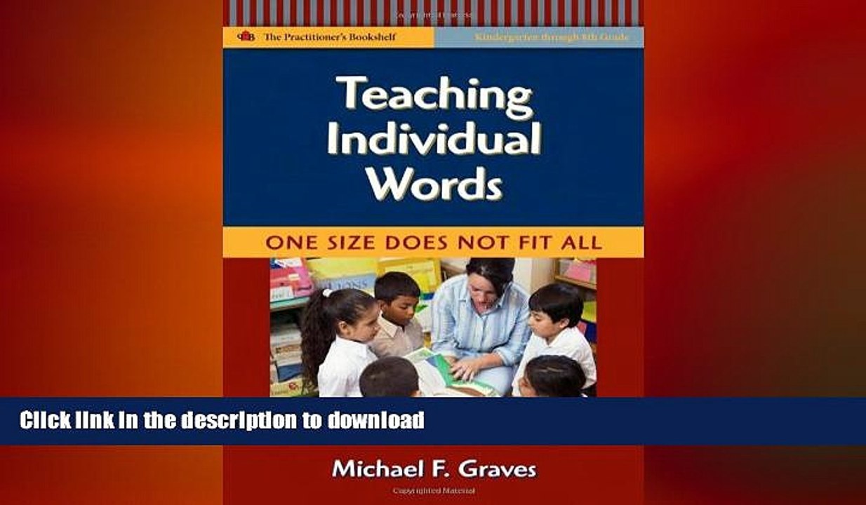 READ BOOK  Teaching Individual Words: One Size Does Not Fit All (Language   Literacy