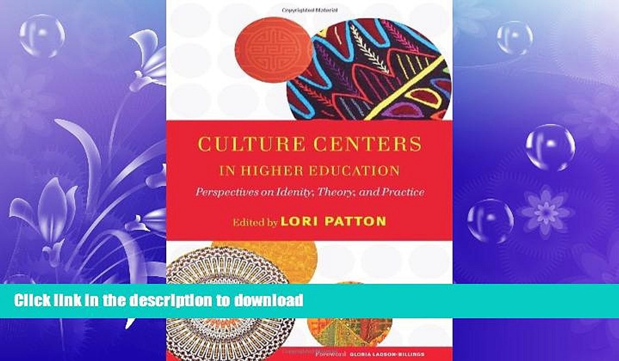 FAVORITE BOOK  Culture Centers in Higher Education: Perspectives on Identity, Theory, and