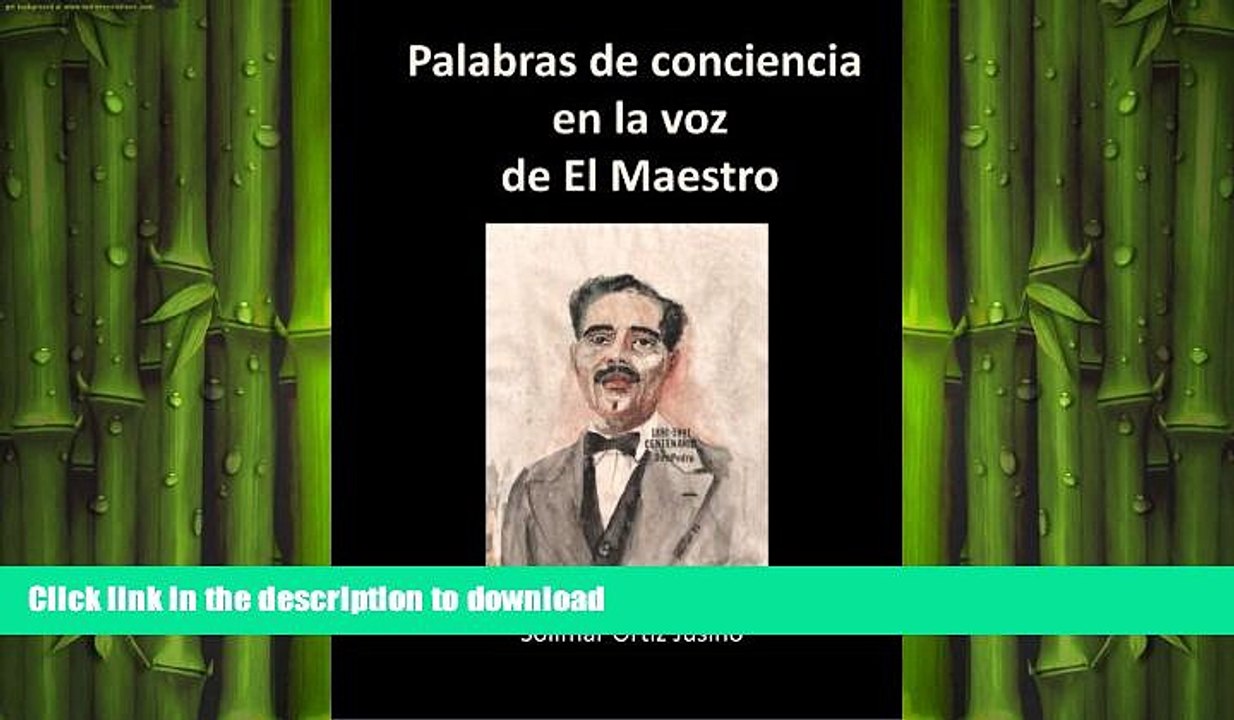EBOOK ONLINE  Palabras de conciencia en la voz de El Maestro (Spanish Edition)  GET PDF