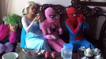 Fart in the mouth Joker haha Spiderman Frozen elsa vs Pinks SpiderGirl Superheroes Funny Pranks-Cop2EXDF4zQ part 3