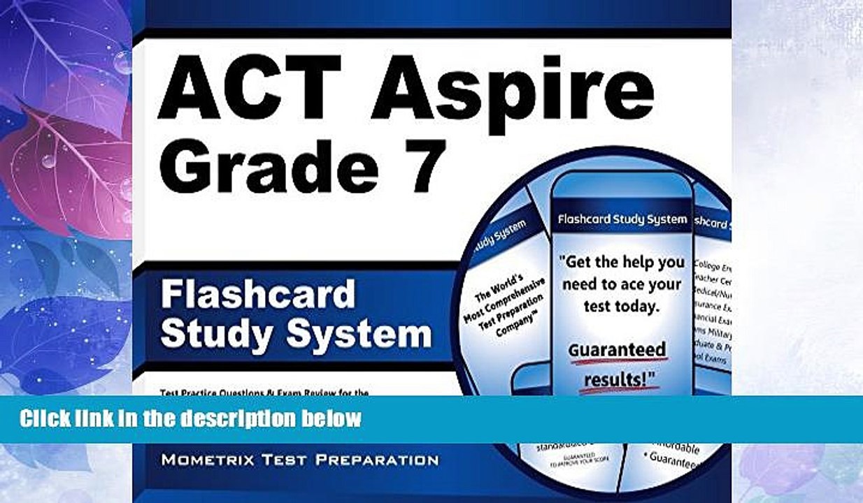 Big Deals  ACT Aspire Grade 7 Flashcard Study System: ACT Aspire Test Practice Questions   Exam