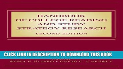 [PDF] Handbook of College Reading and Study Strategy Research Popular Collection