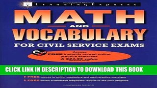Collection Book Math and Vocabulary for Civil Service Exams