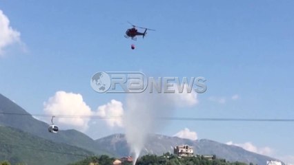 Ora News - Dajti dhe Repsi i Mirditës përfshihen nga zjarri, digjen masive me pisha