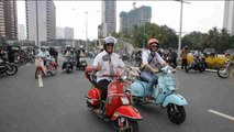 Cientos de motoristas toman la calle  contra el cáncer de próstata