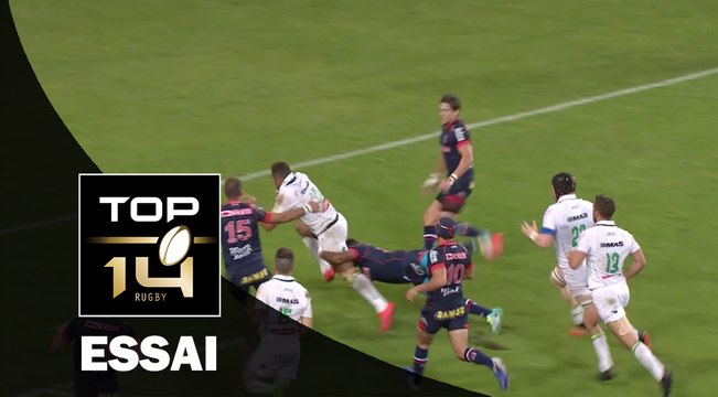 TOP 14 ‐ Essai Jale VATUBUA (SP) – Grenoble-Pau – J6 – Saison 2016/2017