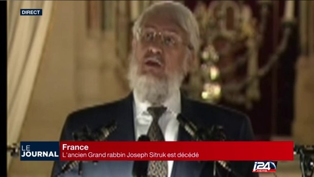 Haim Korsia rend hommage au Grand Rabbin de France Joseph Sitruk, décédé ce matin