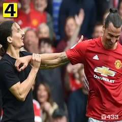 Zlatan Ibrahimovic confronted by pitch invader lookalike