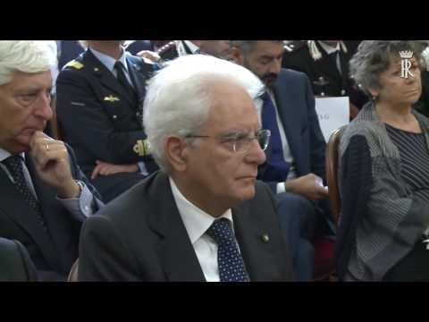 Napoli - Mattarella al convegno su Benedetto Croce (22.09.16)
