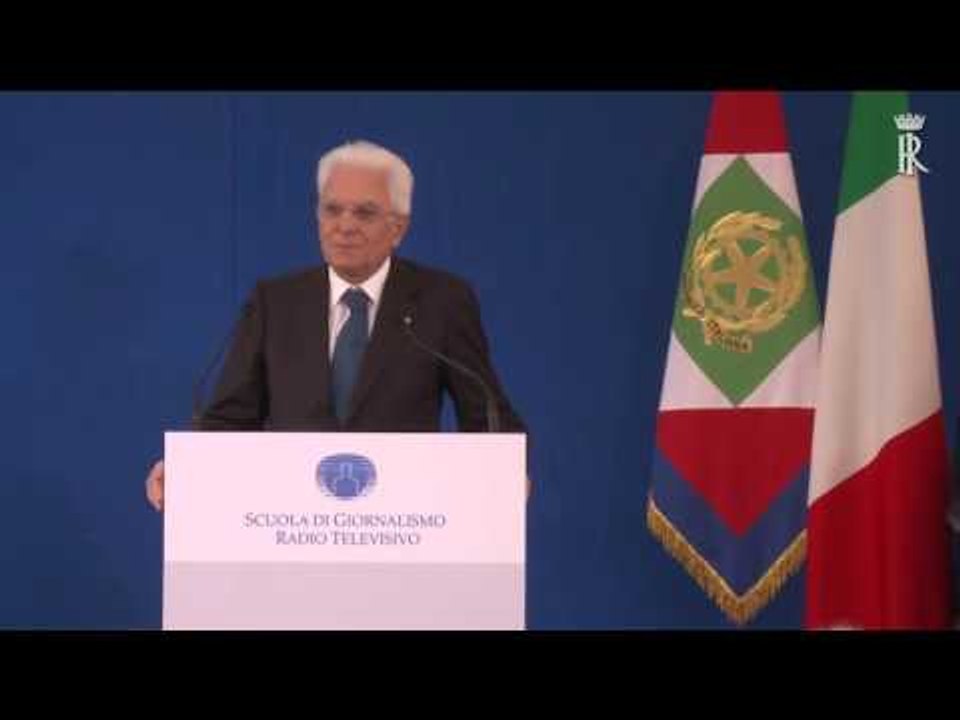 Perugia - Mattarella interviene alla Scuola di Giornalismo (21.09.16)