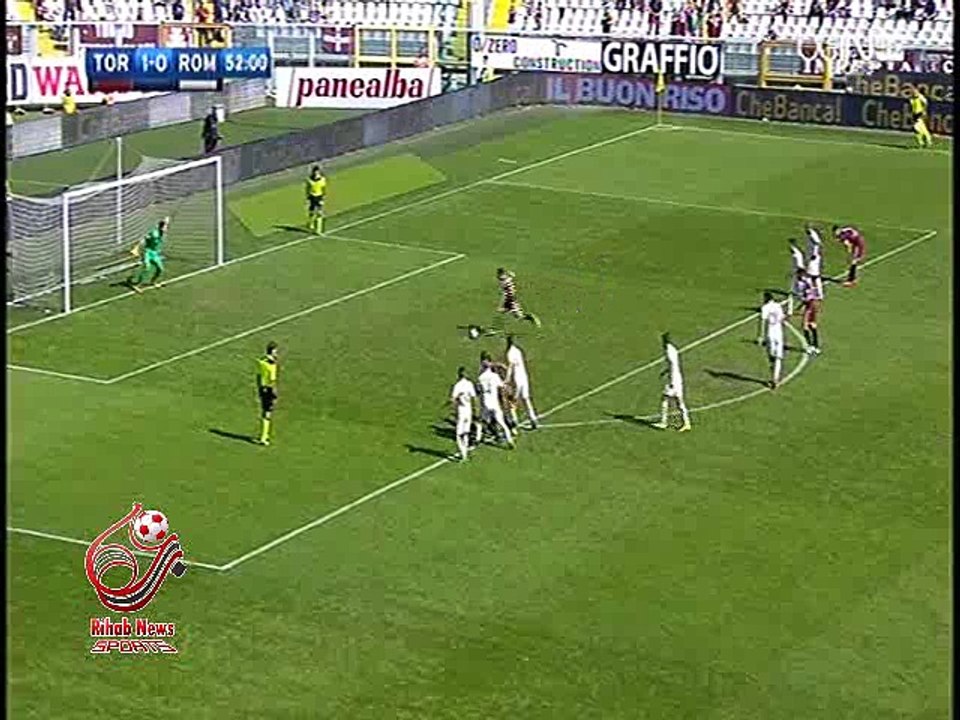 اهداف مباراة ( تورينو 3-1 روما ) الدوري الايطالي