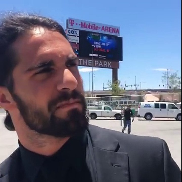 Seth arrives at MITB 2016 (Facebook video; June 19, 2016)