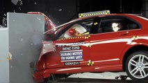 2012 Mercedes-Benz C-Class small overlap IIHS crash test