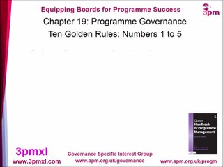 Chapter 19: Ten governance rules part 1