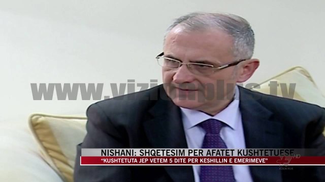 Nishani: Shqetësim për afatet kushtetuese - News, Lajme - Vizion Plus