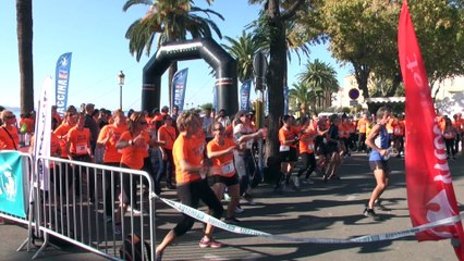 Urban trail pour la ligue contre le cancer à Ajaccio