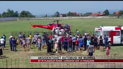 Aksidentohet autobusi në Burrel - News, Lajme - Vizion Plus