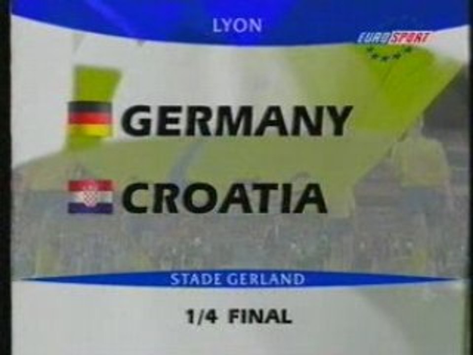 CROATIA : GERMANY WCH 98 1/4 FINAL 1st half