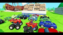 HULK Spiderman & Mickey Mouse Smash Cars & have FUN   McQueen Cars Colors & Nursery Rhymes !_3