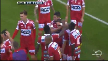 Xavier Mercier  GOAL HD  Kortrijk	2-0	Genk 25.09.2016