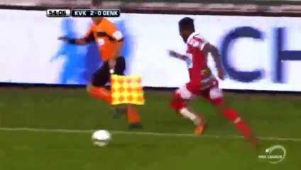 Idriss Saadi  GOAL  Kortrijkt3-0tGenk 25.09.2016