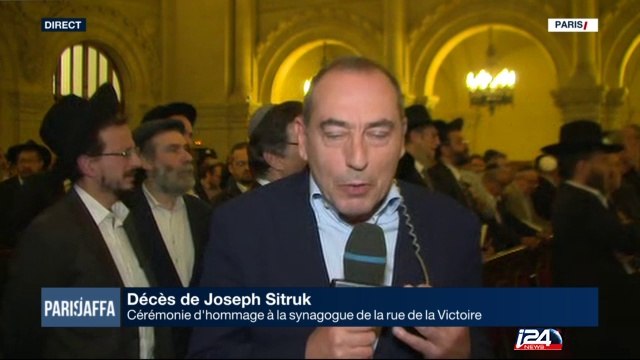 Cérémonie d'hommage à Joseph Sitruk, Grand Rabbin de France, à la Victoire