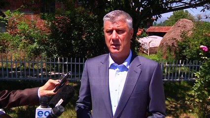 Thaçi homazhe në memorialin e dy fëmijëve serbë - Top Channel Albania - News - Lajme