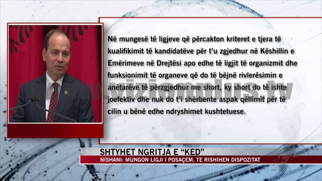 Shtyhet ngritja e Këshillit të Emërimeve në Drejtësi - News, Lajme - Vizion Plus