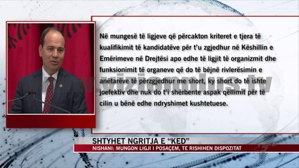 Shtyhet ngritja e Këshillit të Emërimeve në Drejtësi - News, Lajme - Vizion Plus