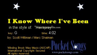Hairspray - I Know Where I ve Been PS [HD Karaoke]