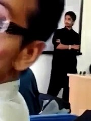 Indian girl teacher fighting with student in class room