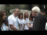 Torino - Presidente Mattarella saluta i volontari dell'associazione ABIO (23.09.16)