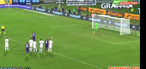 Josip Ilicic Miss Penalty HD Fiorentina 0-0 Milan 25.09.2016 HD