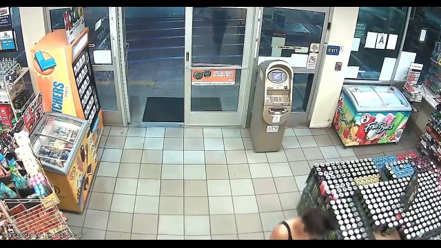Bonnie & Clyde Bandits: Couple Caught On Camera Robbing A Compton Gas Station & Threatening To Shoot An Employee!