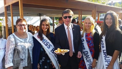 Etienne Wolf Maire de Brumath et les miss 2017