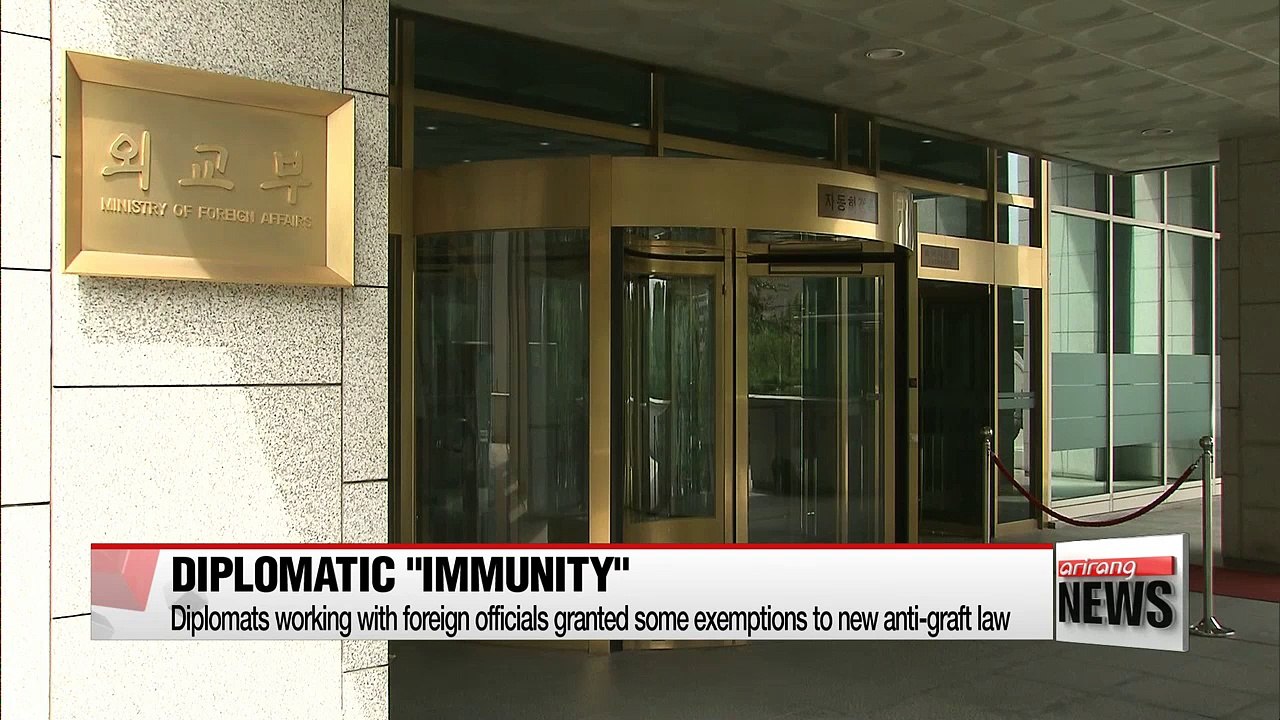 Diplomats working with foreign officials granted some exemptions to new anti-graft law