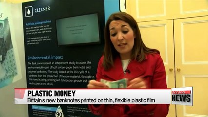 Britain's new banknote is washable and harder to forge