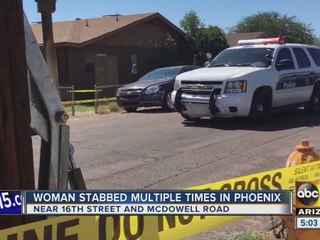 Woman hospitalized after being stabbed in Phoenix